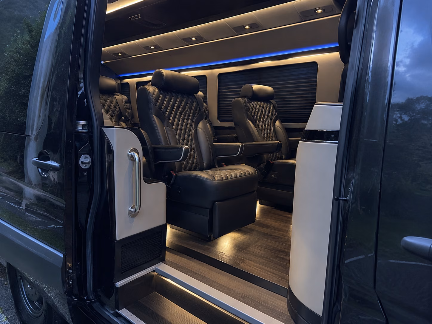 20 passenger sprinter van inside